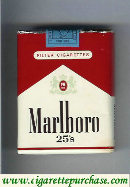 Marlboro red and white 25s cigarettes soft box